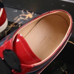 Gucci Falacer patent leather sneaker with Web 483267