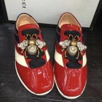 Gucci Falacer patent leather sneaker with Web 493692