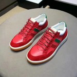 Gucci Leather and nylon sneaker red 494761