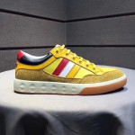 Gucci Leather and nylon sneaker yellow 494761