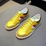 Gucci Leather and nylon sneaker yellow 494761