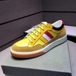 Gucci Leather and nylon sneaker yellow 494761