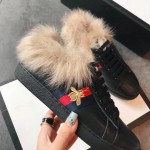 Gucci Ace sneaker with wool black 496093