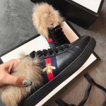 Gucci Ace sneaker with wool black 496093