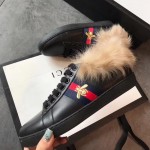 Gucci Ace sneaker with wool black 496093