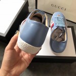 Gucci Ace sneaker with bees and stars blue 497125