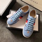 Gucci Ace sneaker with bees and stars blue 497125