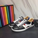 Gucci Ace embroidered sneaker black 497276