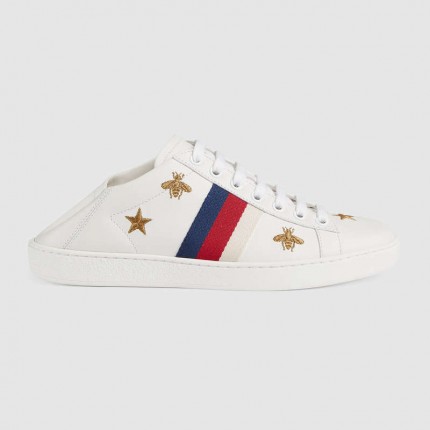 Gucci Ace sneaker with bees and stars white 498205