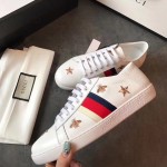 Gucci Ace sneaker with bees and stars white 498205