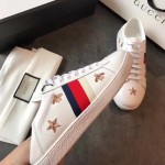 Gucci Ace sneaker with bees and stars white 498205