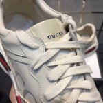 Gucci rhyton gucci logo leather sneaker 500877