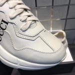 Gucci rhyton gucci logo leather sneaker 500878