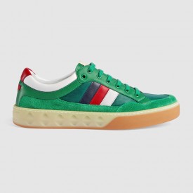 Gucci Leather and nylon sneaker green 501215