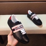 Gucci stripe leather sneaker black 523469