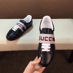 Gucci stripe leather sneaker black 523469