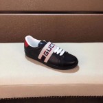 Gucci stripe leather sneaker black 523469