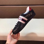 Gucci stripe leather sneaker black 523469