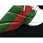 Gucci Rhyton Web print leather sneaker white 523535