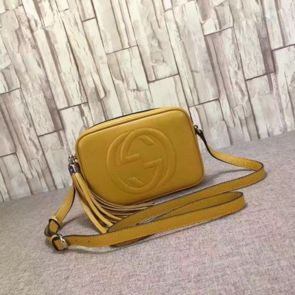 Gucci Soho leather disco bag yellow 308364