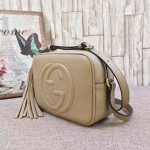 Gucci Soho leather disco bag beige 308364