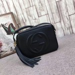 Gucci Soho leather disco bag black 308364 