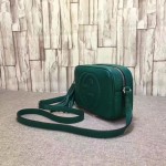 Gucci Soho leather disco bag dark green 308364