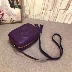 Gucci Soho leather disco bag dark purple 308364