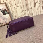 Gucci Soho leather disco bag dark purple 308364