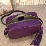 Gucci Soho leather disco bag dark purple 308364