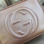 Gucci Soho leather disco bag gold-pink 308364