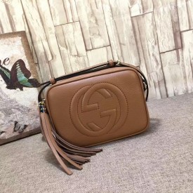 Gucci Soho leather disco bag light brown 308364