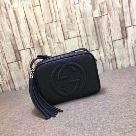 Gucci Soho leather disco bag navy_blue 308364