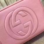 Gucci Soho leather disco bag pink 308364