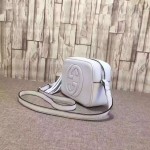 Gucci Soho leather disco bag white 308364