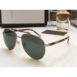 Gucci aviator metal sunglasses 461665 tortoiseshell