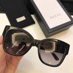 Gucci square frame acetate sunglasses with web 461683 Black