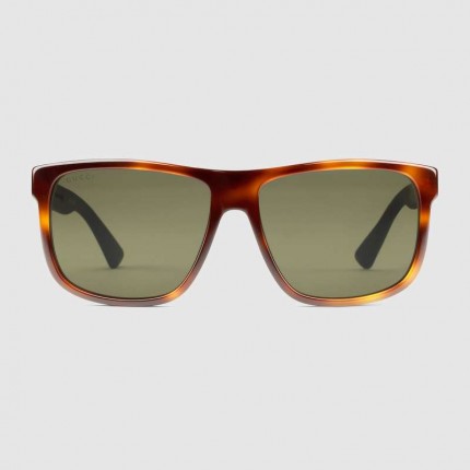 Gucci square frame acetate sunglasses 461692 tortoiseshell