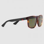 Gucci square frame acetate sunglasses 461692 tortoiseshell