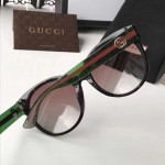 Gucci round frame acetate sunglasses 461696 with web