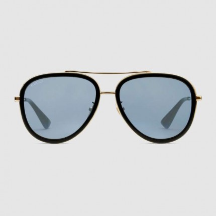 Gucci Aviator Metal Sunglasses 461704-7017