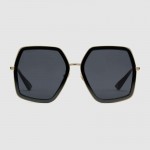 Gucci Oversize square-frame metal sunglasses 470458-1801