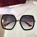 Gucci Oversize square-frame metal sunglasses 470458-1801