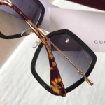 Gucci Oversize square-frame metal sunglasses 470458-1801