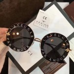 Gucci Round-frame metal sunglasses 470459-1801