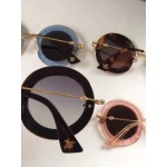 Gucci Round-frame metal sunglasses 470459-1801