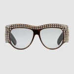 Gucci Cat eye acetate sunglasses with stars 470467-2320