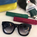 Gucci Round-frame acetate sunglasses with star 491408-1112