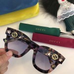 Gucci Round-frame acetate sunglasses with star 491408-2325