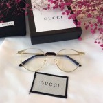 Gucci Round-frame metal glasses 494332-8880